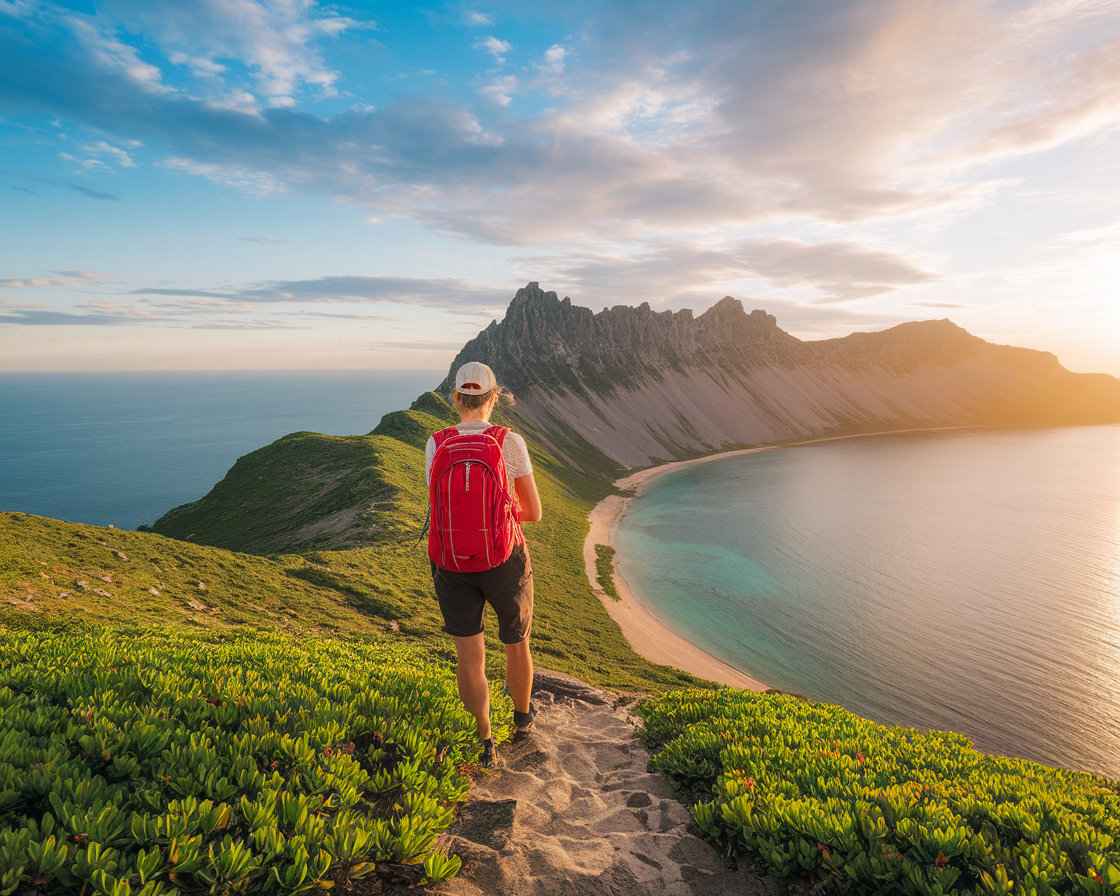 Traveler sharing trip ideas with consultant.